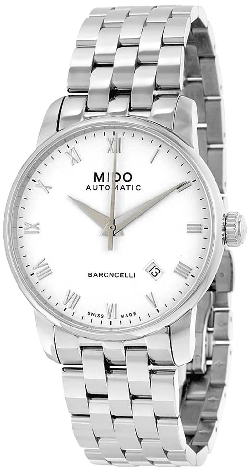 Mido Miesten kello M8600.4.26.1 Baroncelli Valkoinen/Teräs Ø38 mm