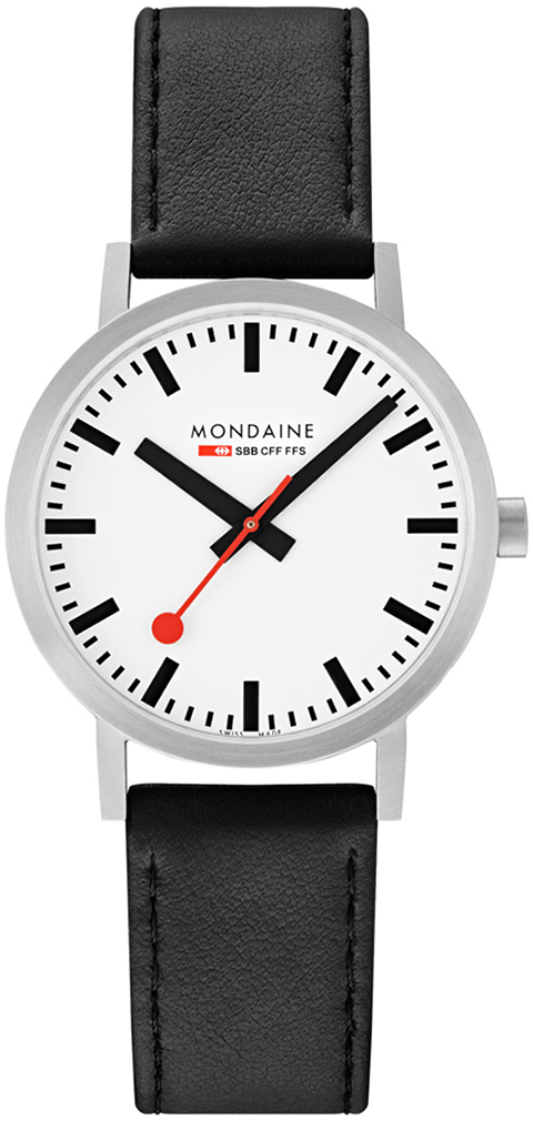 Mondaine Classic Miesten kello A660.30360.16SBB Valkoinen/Nahka Ø40