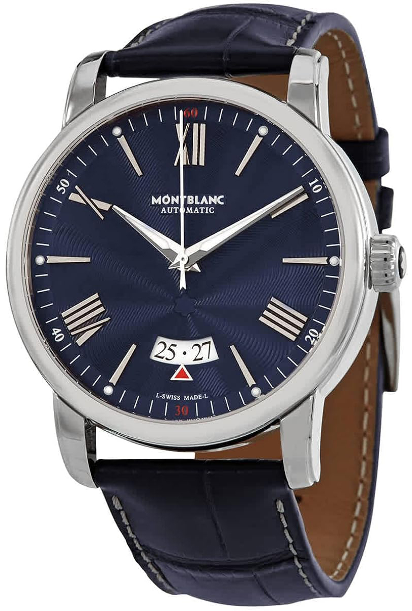 Montblanc Miesten kello 119960 Heritage Sininen/Nahka Ø42 mm