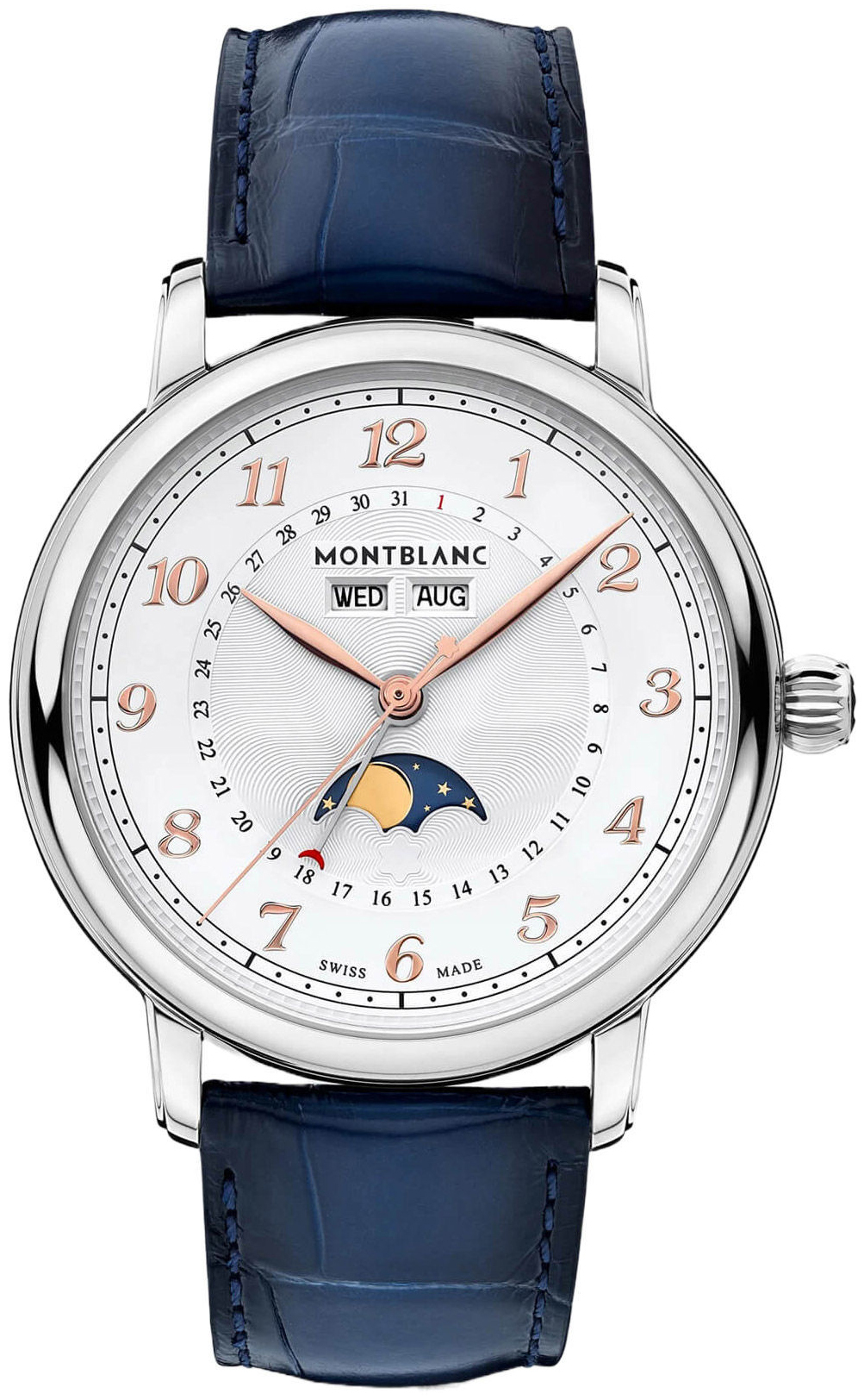 Montblanc Miesten kello 129715 Star Legacy Valkoinen/Nahka Ø42 mm