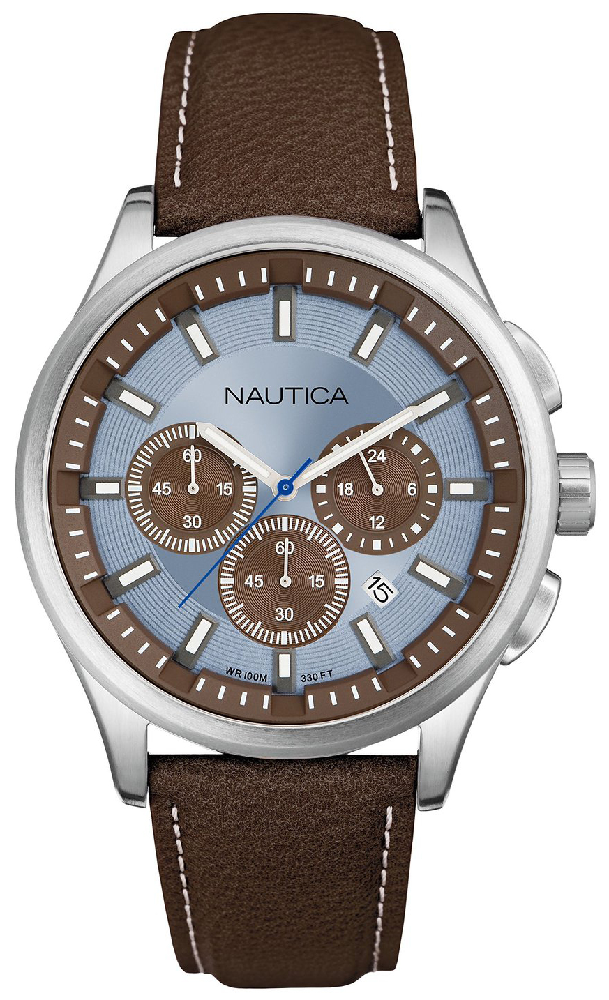 Nautica Miesten kello A16694G NCT Sininen/Nahka Ø44 mm