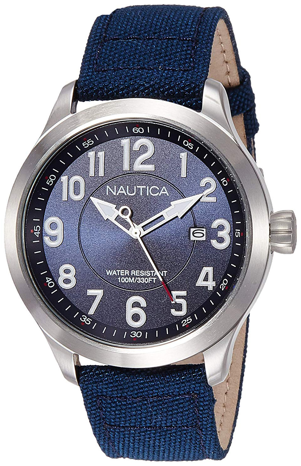 Nautica Ncc 01 Miesten kello NAI10501G Sininen/Nahka Ø44 mm