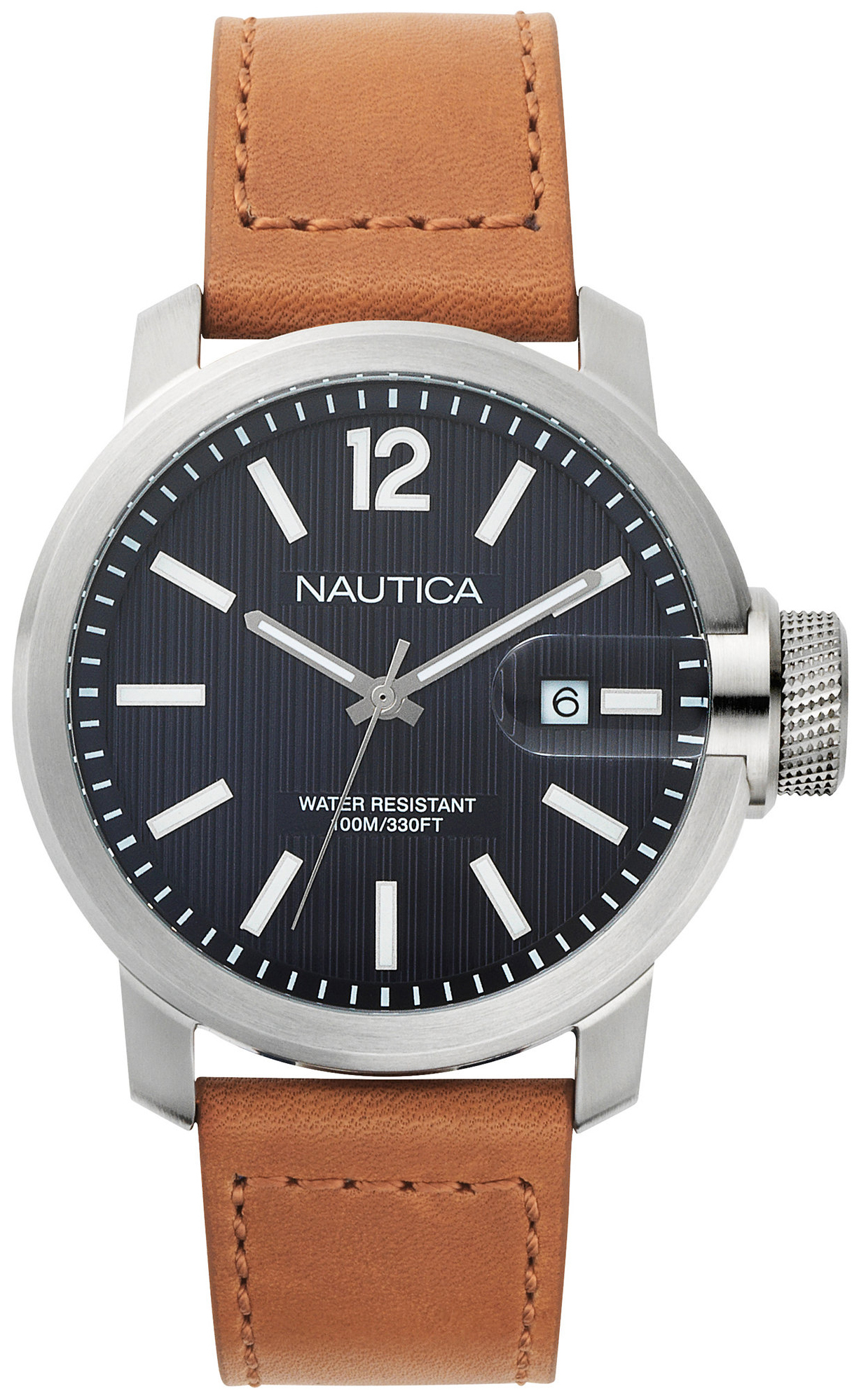 Nautica Miesten kello NAPSYD012 Dress Sininen/Nahka Ø44 mm