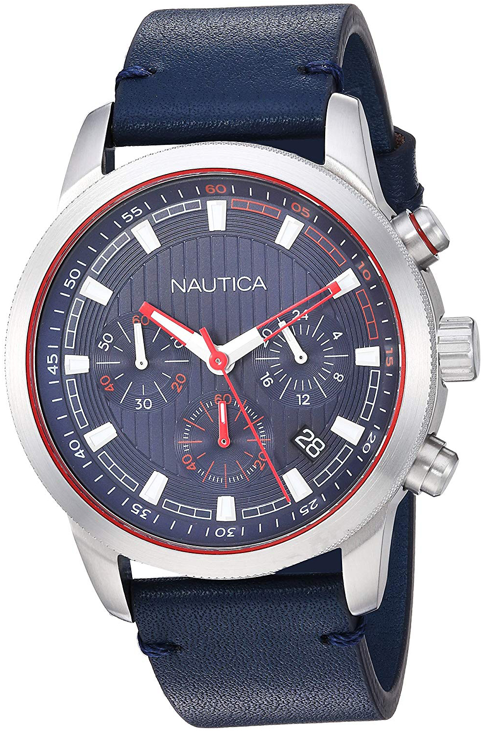 Nautica Miesten kello NAPTYR002 Sininen/Nahka Ø44 mm