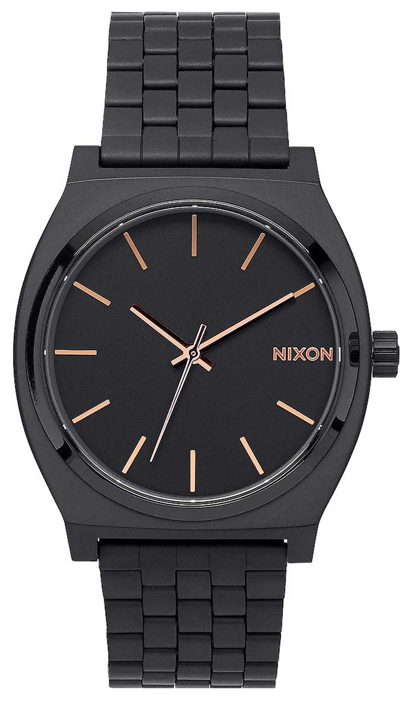 Nixon A045957-00 The Time Teller Musta/Teräs Ø37 mm