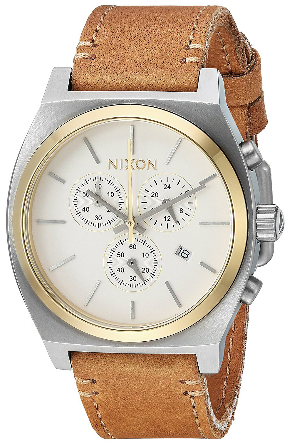 Nixon The Time Teller Miesten kello A11642548-00 Kerma/Nahka