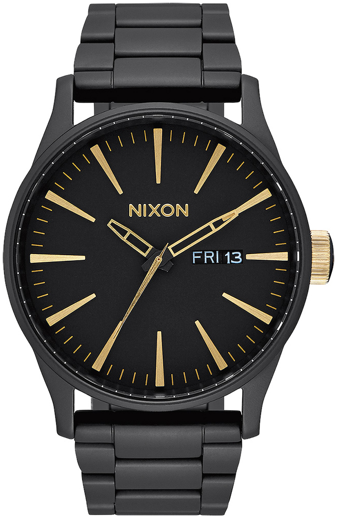 Nixon The Sentry Miesten kello A356-1041-00 Musta/Teräs Ø42 mm