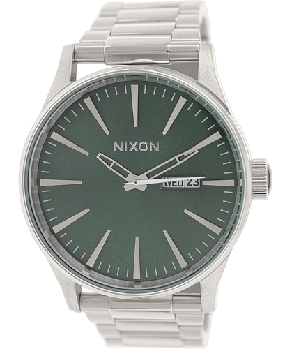 Nixon Miesten kello A3561696-00 Vihreä/Teräs Ø42 mm