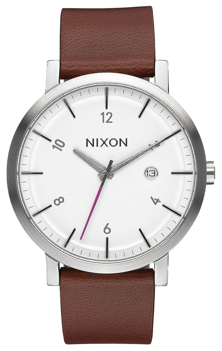 Nixon 99999 Miesten kello A9452168-00 Valkoinen/Nahka Ø42 mm