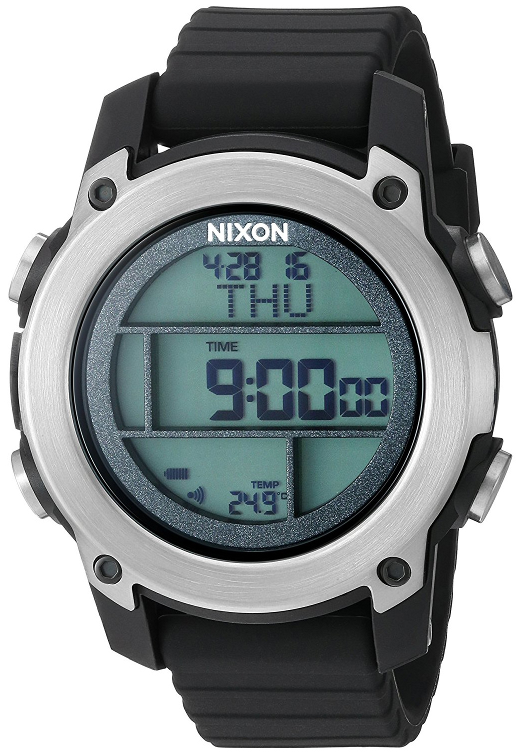 Nixon The Unit Miesten kello A962000-00 LCD/Kumi Ø46 mm