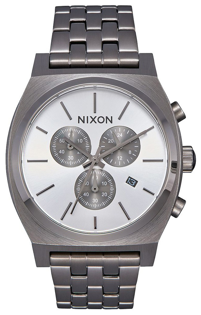 Nixon The Time Teller Miesten kello A972632-00 Valkoinen/Teräs Ø39