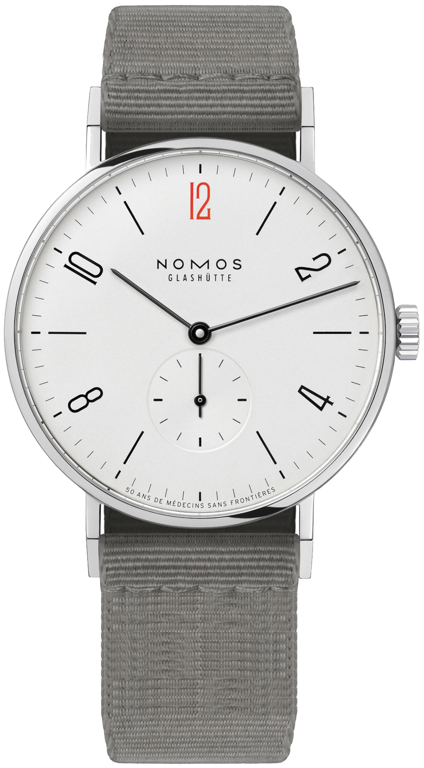 Nomos Glashütte N-165.S50 Tangente Hopea/Tekstiili Ø37.5 mm