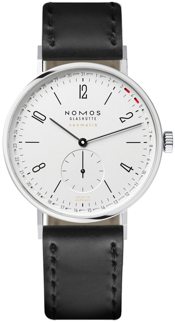 Nomos Glashütte Miesten kello N-180 Tangente Valkoinen/Nahka Ø40.5