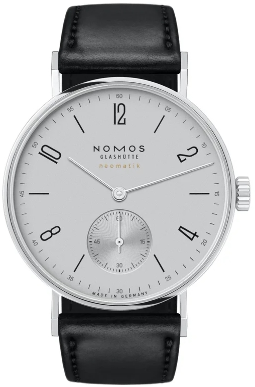 Nomos Glashütte Naisten kello N-189 Tangente Neomatik Hopea/Nahka