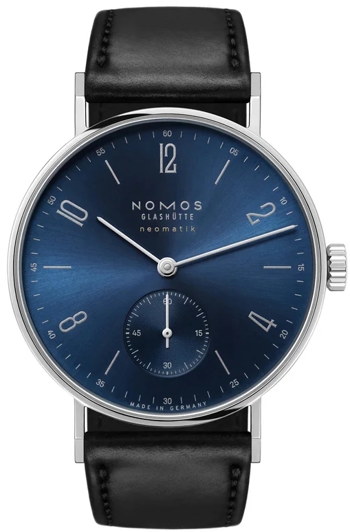 Nomos Glashütte Naisten kello N-191 Tangente Neomatik Sininen/Nahka