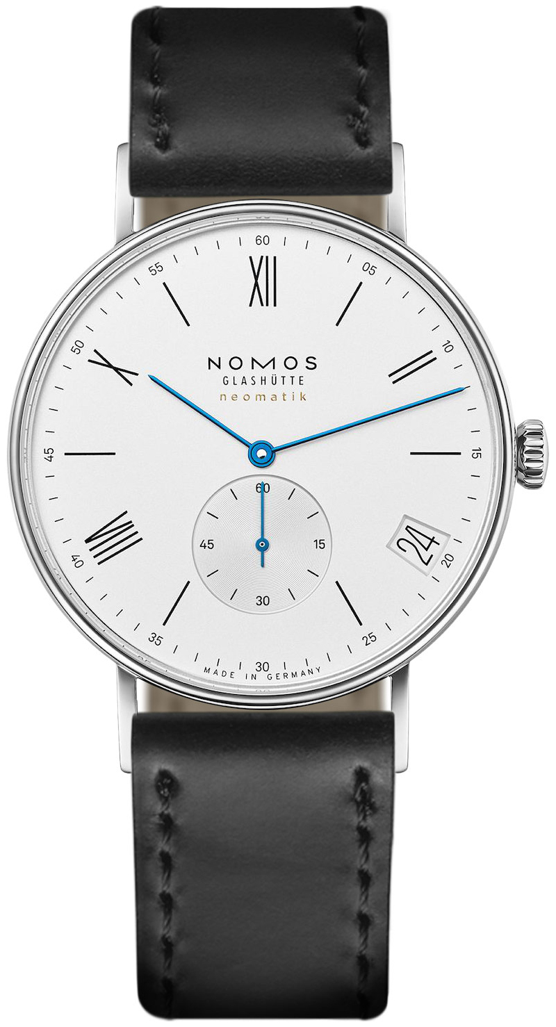 Nomos Glashütte Ludwig Miesten kello N-260 Valkoinen/Nahka Ø40.5 mm