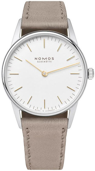 Nomos Glashütte Naisten kello N-319 Orion Valkoinen/Nahka Ø32.8 mm