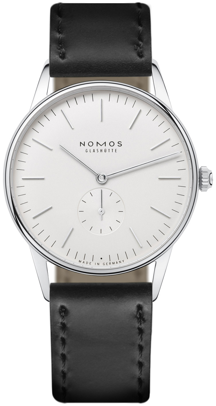 Nomos Glashütte Orion Miesten kello N-386 Valkoinen/Nahka Ø38 mm