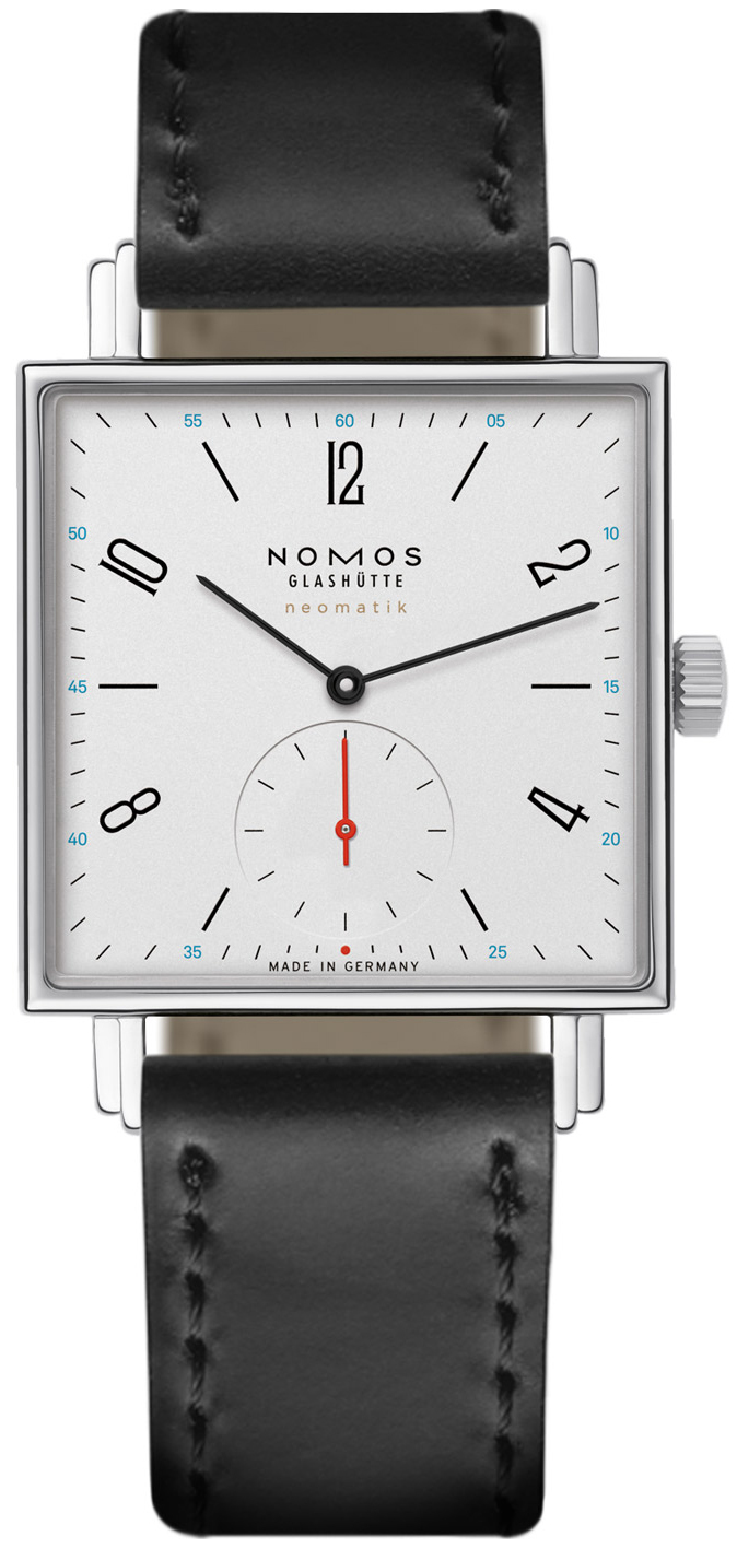 Nomos Glashütte Miesten kello N-421 Tetra Valkoinen/Nahka