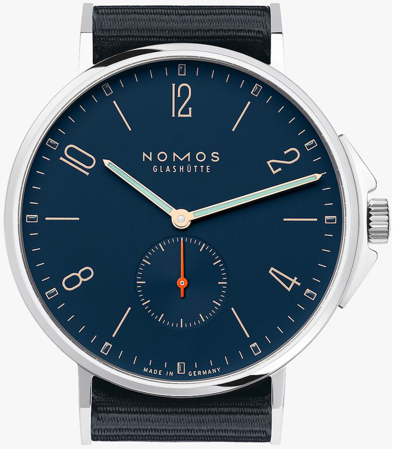 Nomos Glashütte Ahoi Miesten kello N-552 Sininen/Tekstiili Ø40 mm