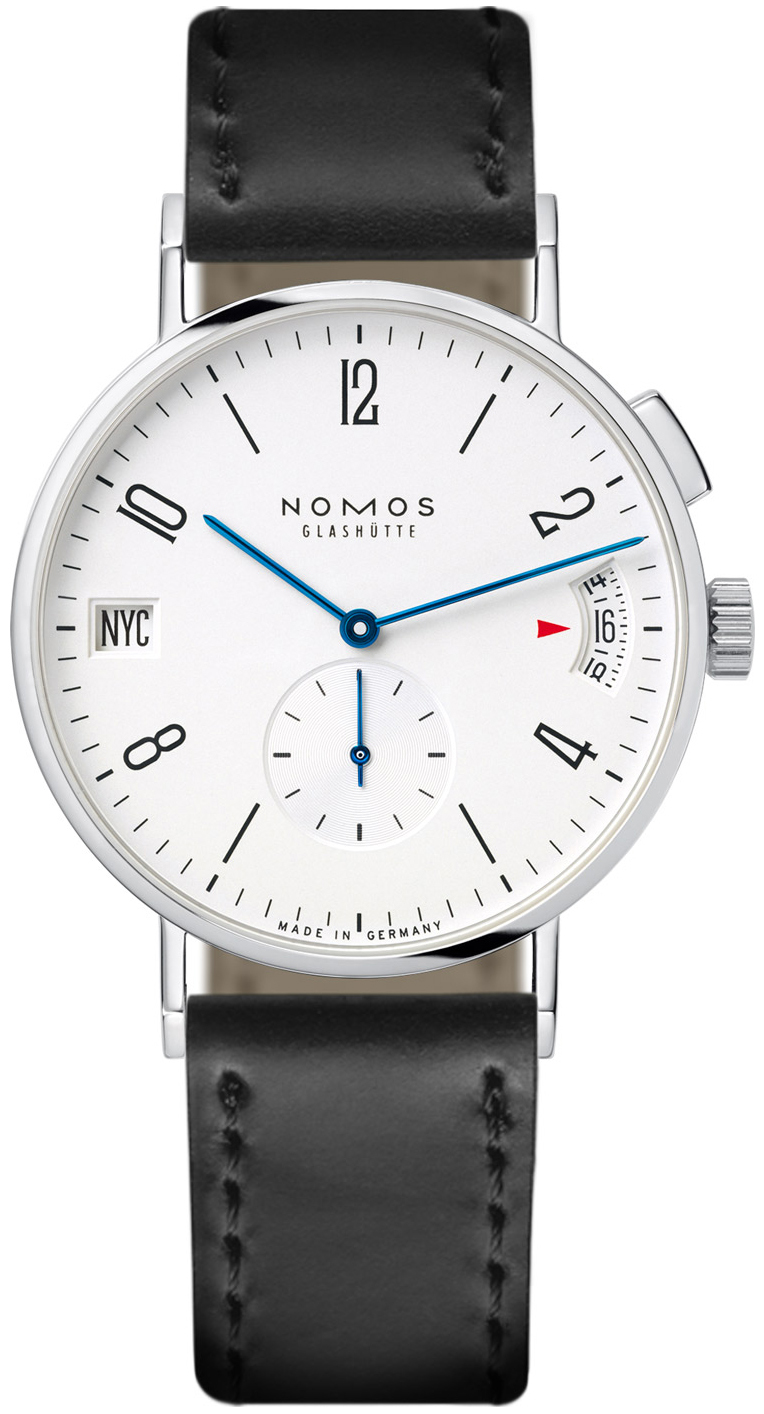 Nomos Glashütte Miesten kello N-635 Tangomat Valkoinen/Nahka Ø40 mm