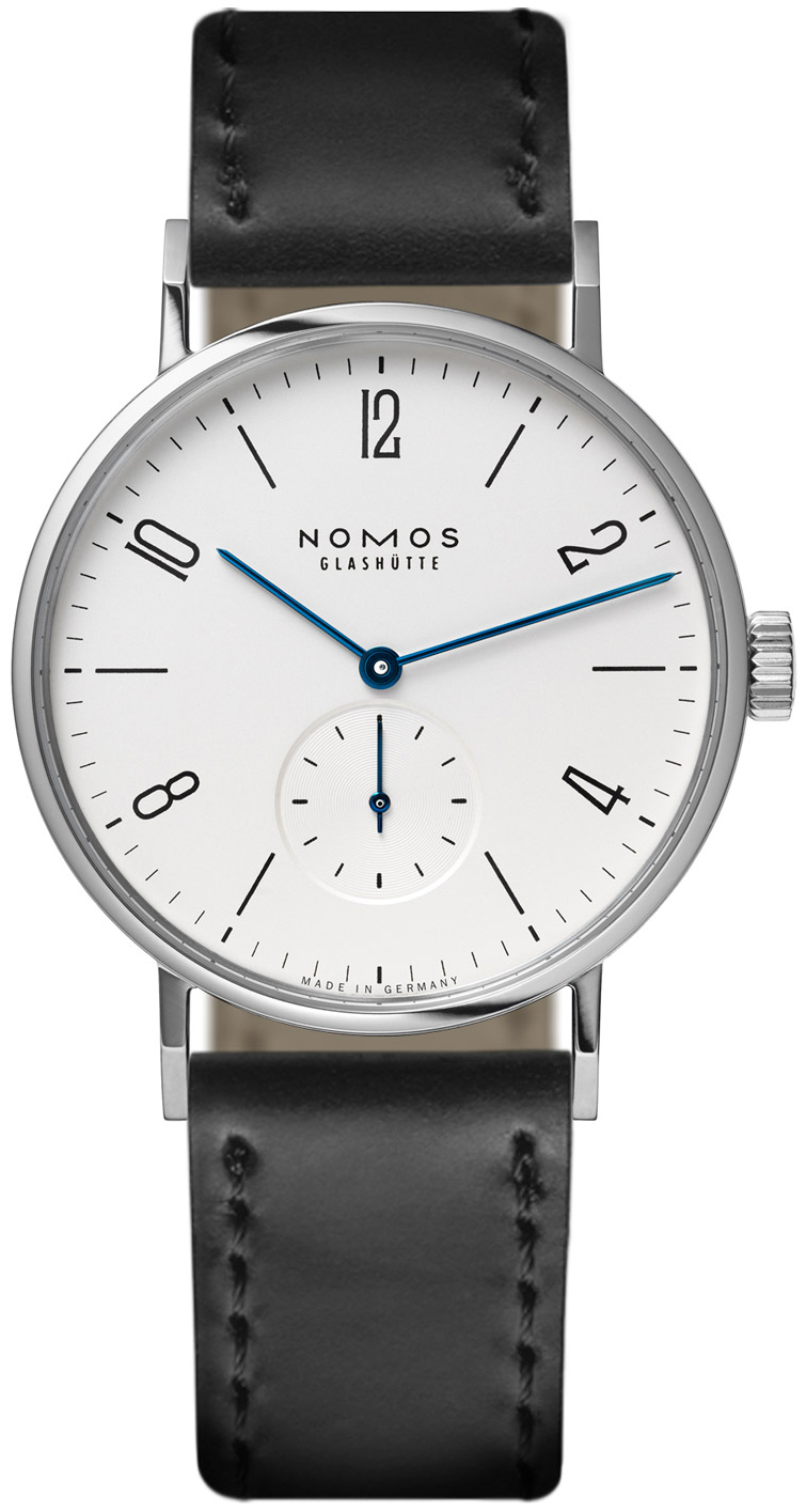 Nomos Glashütte N-641 Tangomat Valkoinen/Nahka Ø38.3 mm