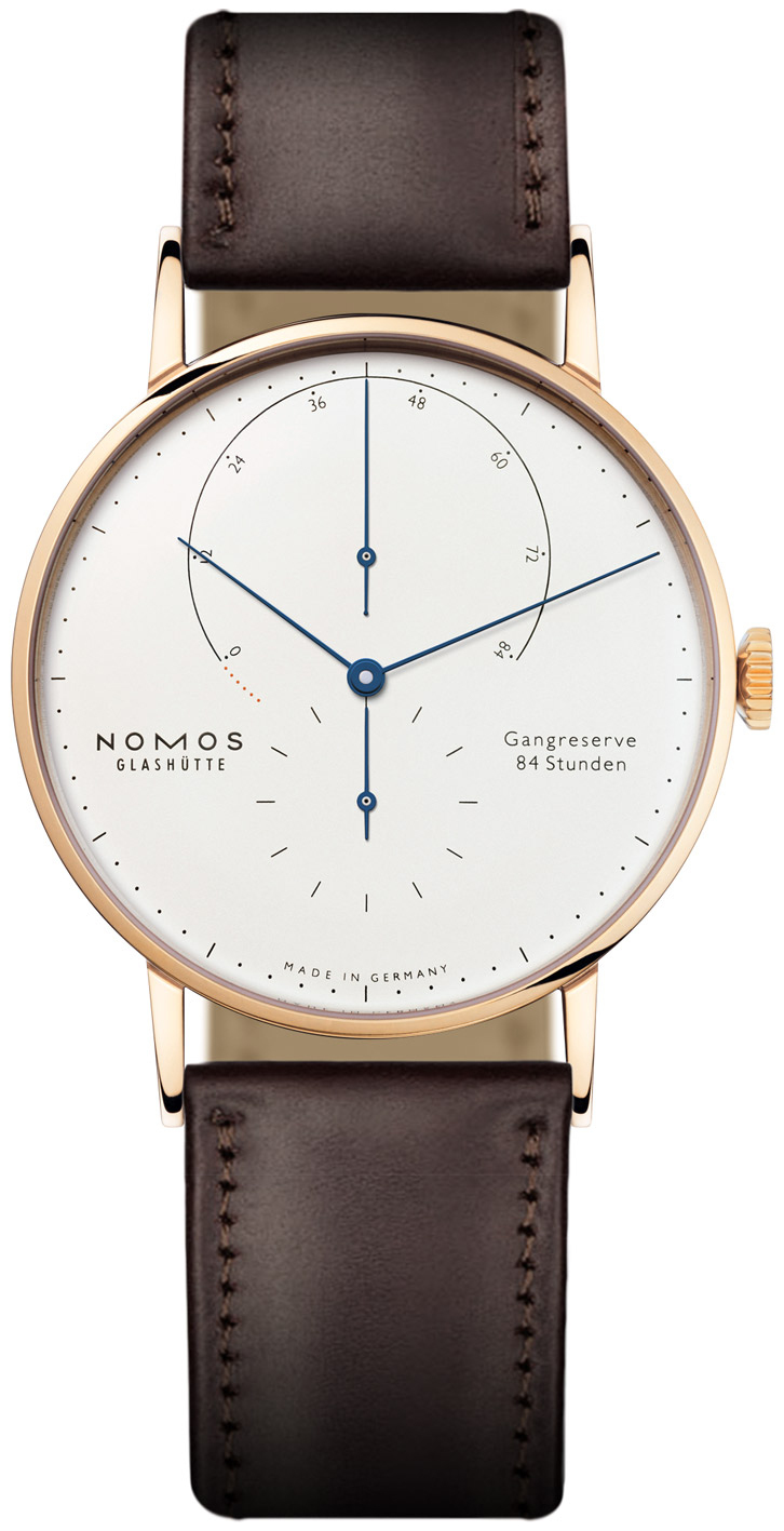 Nomos Glashütte Miesten kello N-932 Lambda Valkoinen/Nahka Ø42 mm