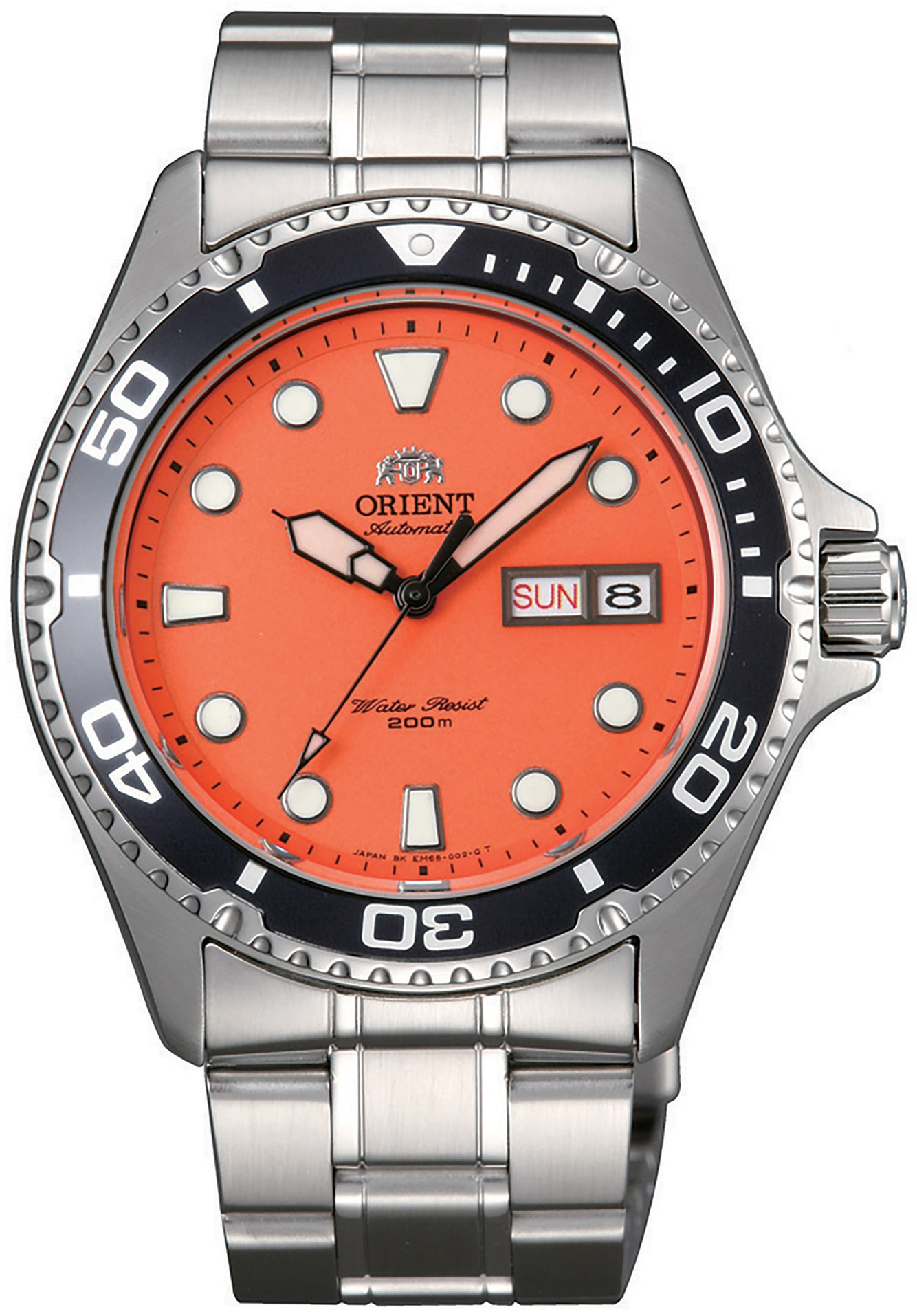 Orient Miesten kello FAA02006M9 Sporty Oranssi/Teräs Ø41.5 mm