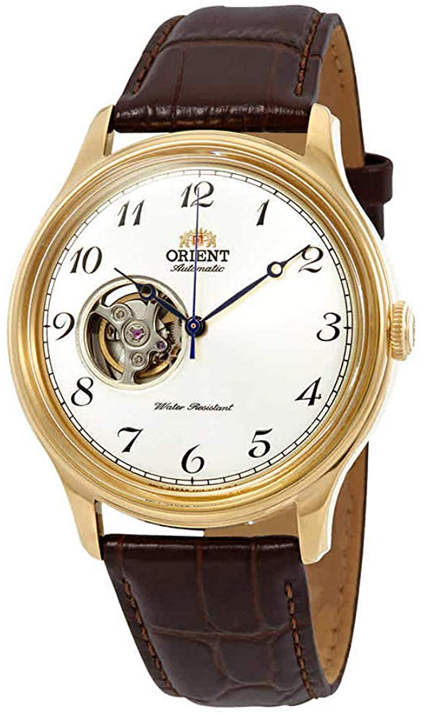 Orient Classic Miesten kello RA-AG0013S10B Valkoinen/Nahka Ø43 mm