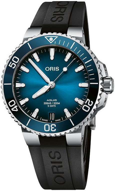 Oris Miesten kello 01 400 7769 4135-07 4 22 74FC Aquis Sininen/Kumi