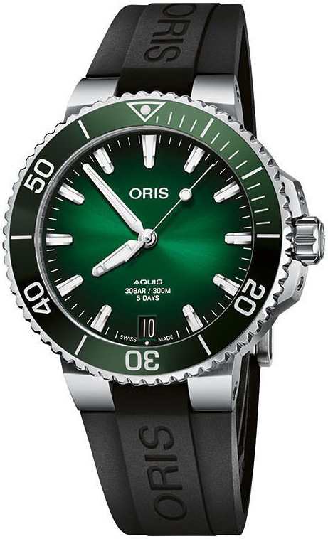 Oris Miesten kello 01 400 7769 4157-07 4 22 74FC Aquis Vihreä/Kumi