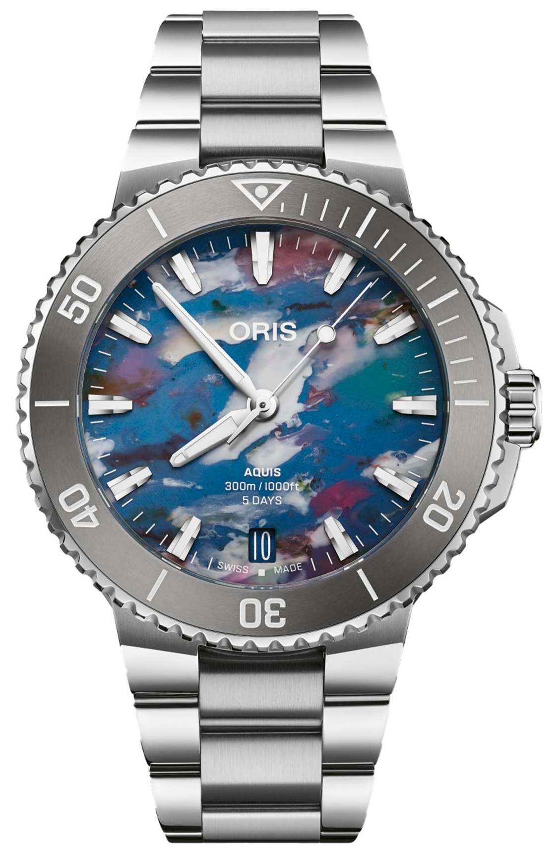 Oris Miesten kello 01 400 7790 4150-07 8 23 02PEB Aquis Upcycle