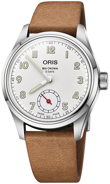 Oris 01 401 7781 4081-SET Big Crown Valkoinen/Nahka Ø40 mm