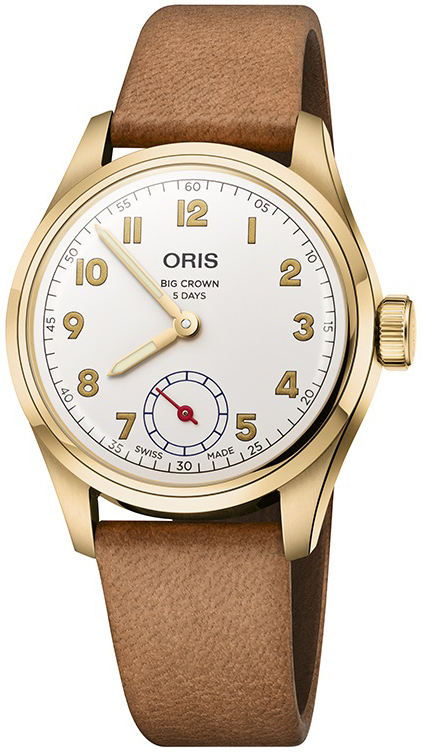 Oris 01 401 7782 6081-SET Big Crown Valkoinen/Nahka Ø38 mm