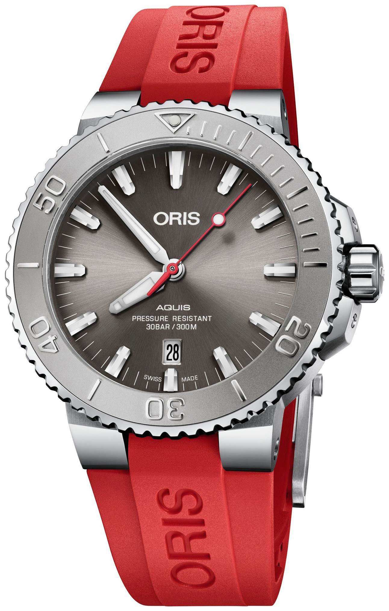 Oris Miesten kello 01 733 7730 4153-07 4 24 66EB Diving Harmaa/Kumi