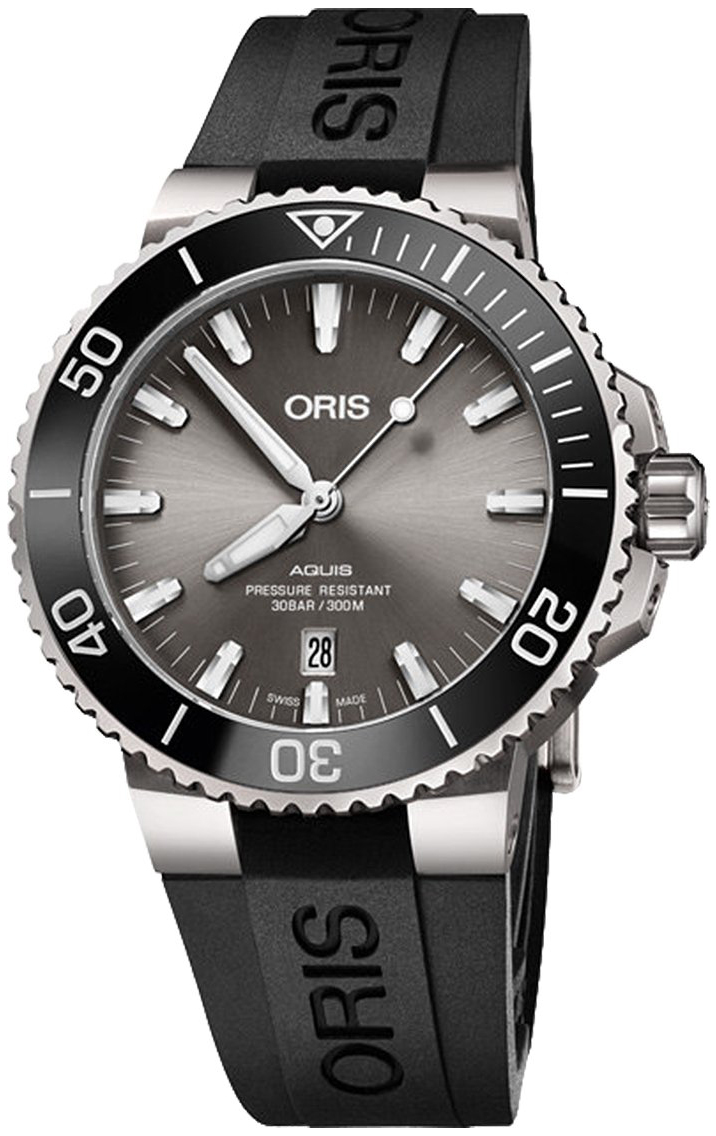 Oris Miesten kello 01 733 7730 7153-07 4 24 64TEB Diving Harmaa/Kumi