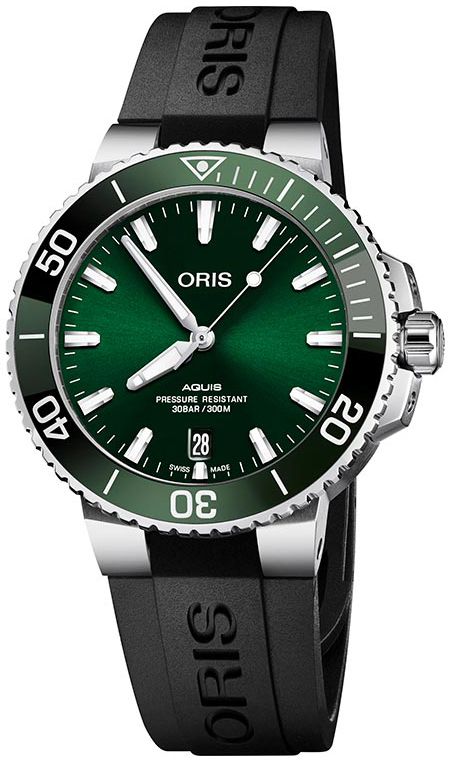 Oris Miesten kello 01 733 7732 4157-07 4 21 64FC Diving Vihreä/Kumi