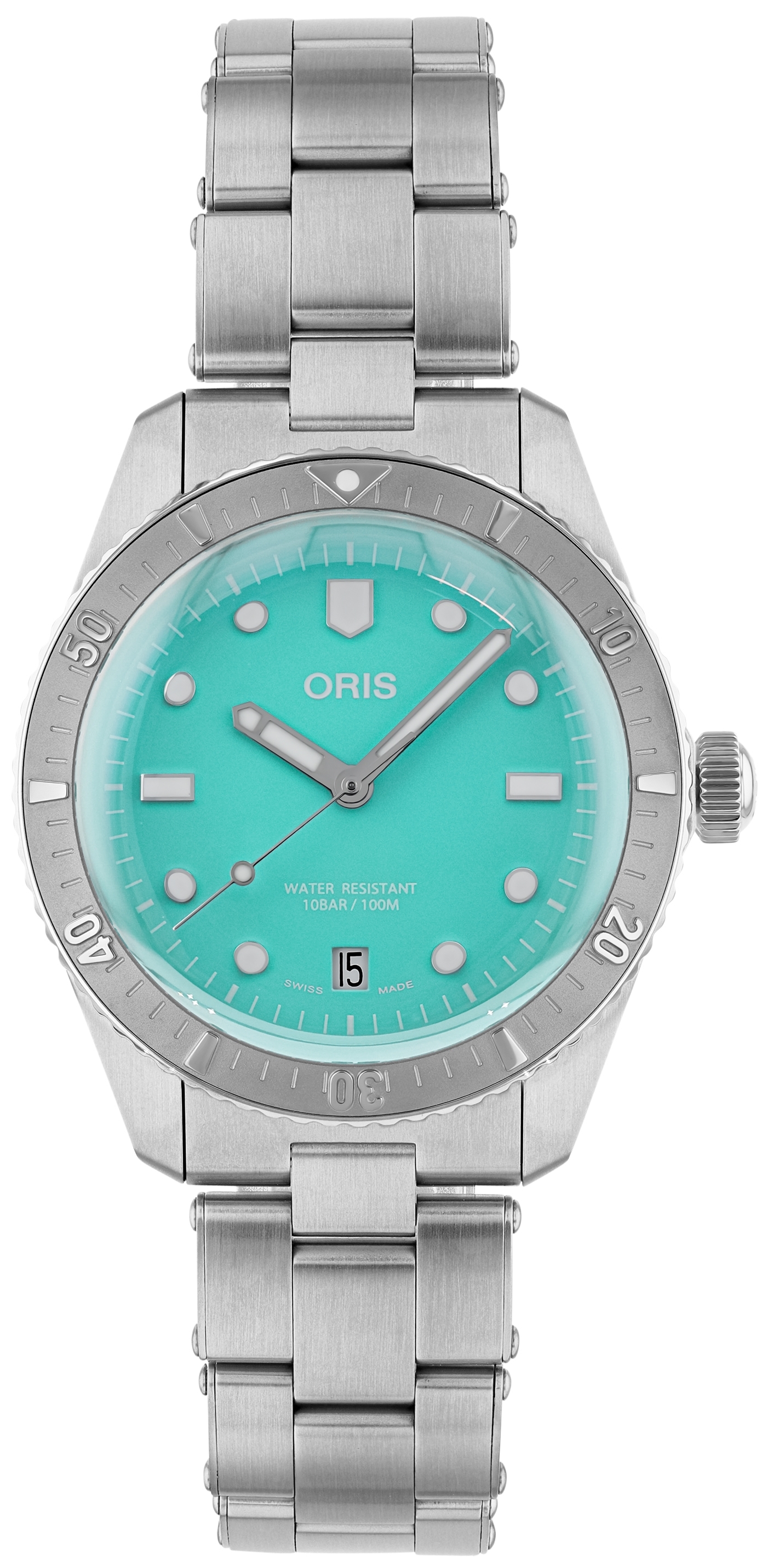 Oris Naisten kello 01 733 7771 4057-07 8 19 18 Divers Sininen/Teräs