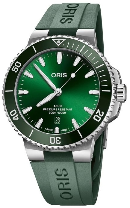 Oris Miesten kello 01 733 7789 4157-07 4 23 37FC Aquis Vihreä/Kumi