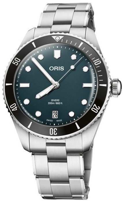 Oris 01 733 7795 4055-Set Divers Sininen/Teräs Ø39 mm