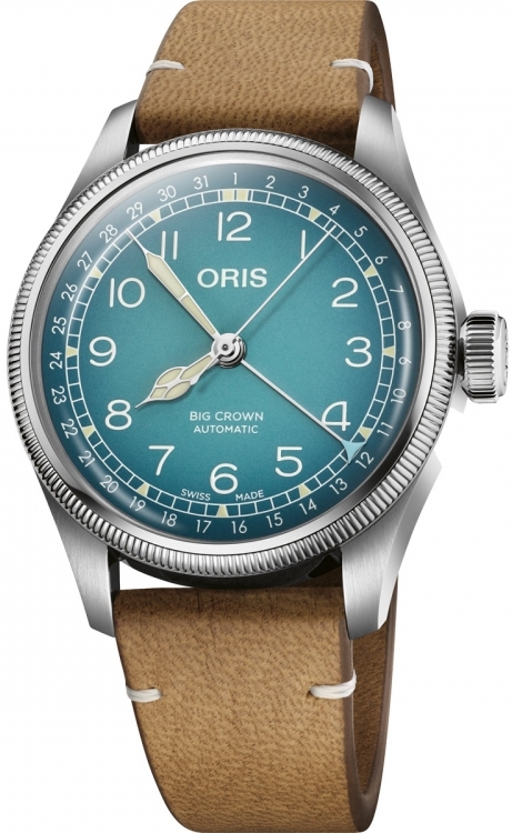 Oris 01 754 7779 4065-Set Big Crown Sininen/Nahka Ø38 mm