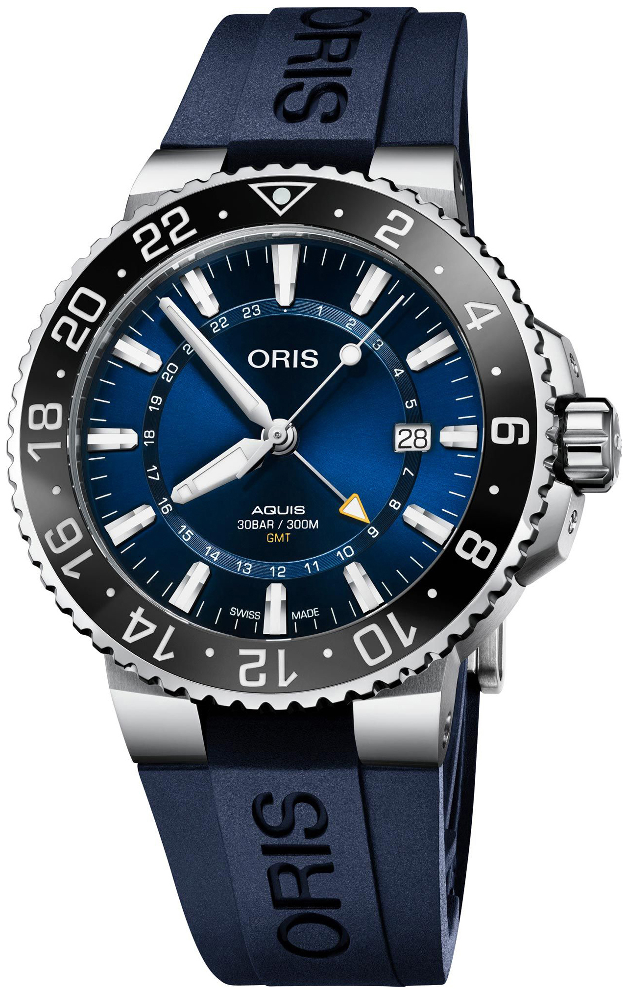 Oris Miesten kello 01 798 7754 4135-07 4 24 65EB Diving Sininen/Kumi