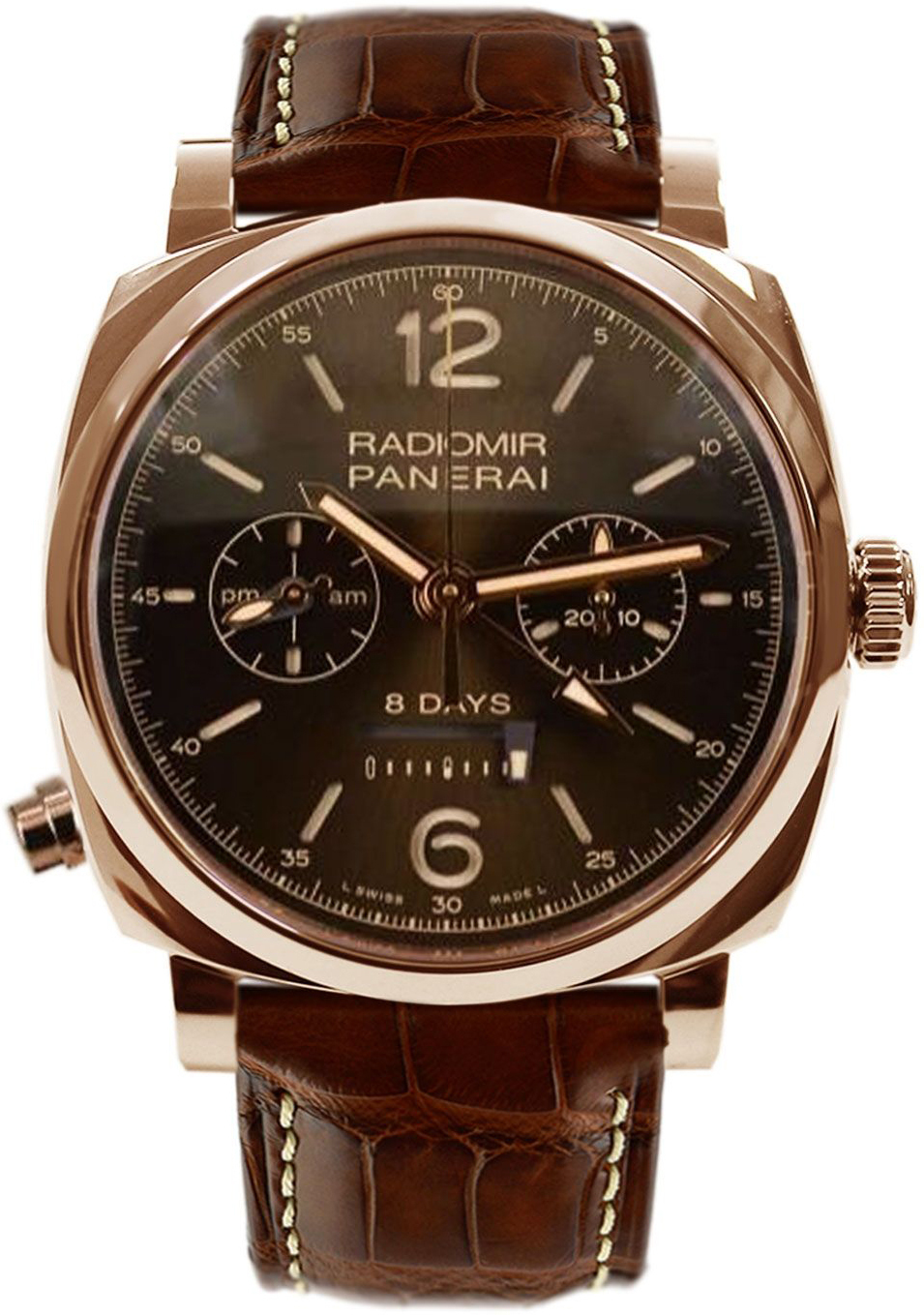 Panerai Miesten kello PAM00502 Radiomir Ruskea/Nahka Ø45 mm