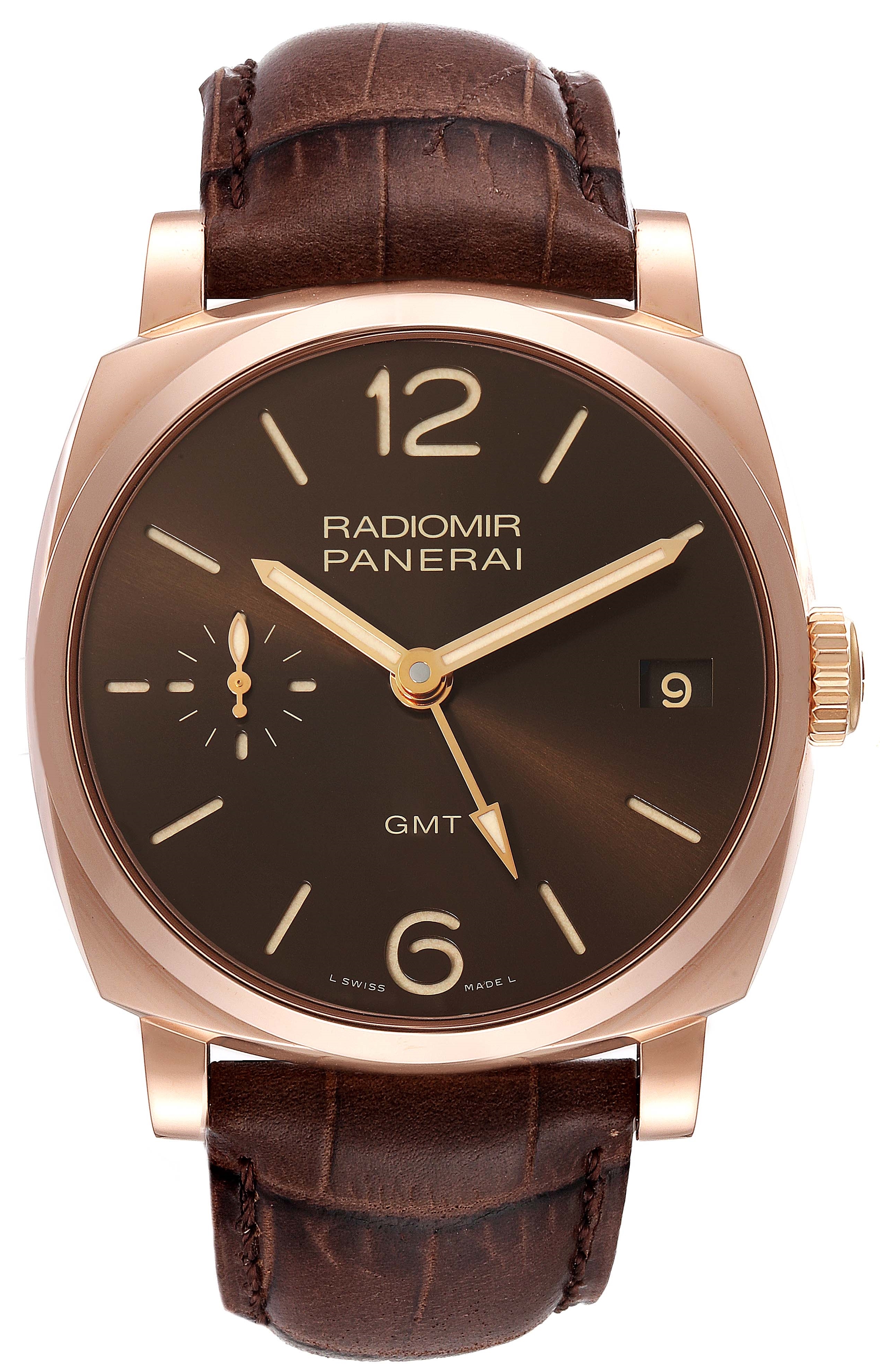 Panerai Miesten kello PAM00570 Radiomir Ruskea/Nahka Ø47 mm