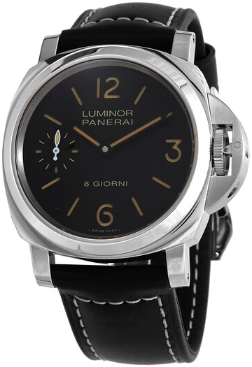 Panerai Miesten kello PAM00915 Luminor Musta/Nahka Ø44 mm