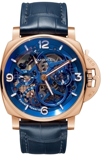 Panerai Miesten kello PAM01060 Luminor Luurankokello/Nahka Ø47 mm