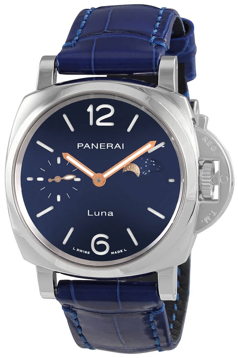 Panerai PAM01179 Luminor Due Sininen/Nahka Ø38 mm