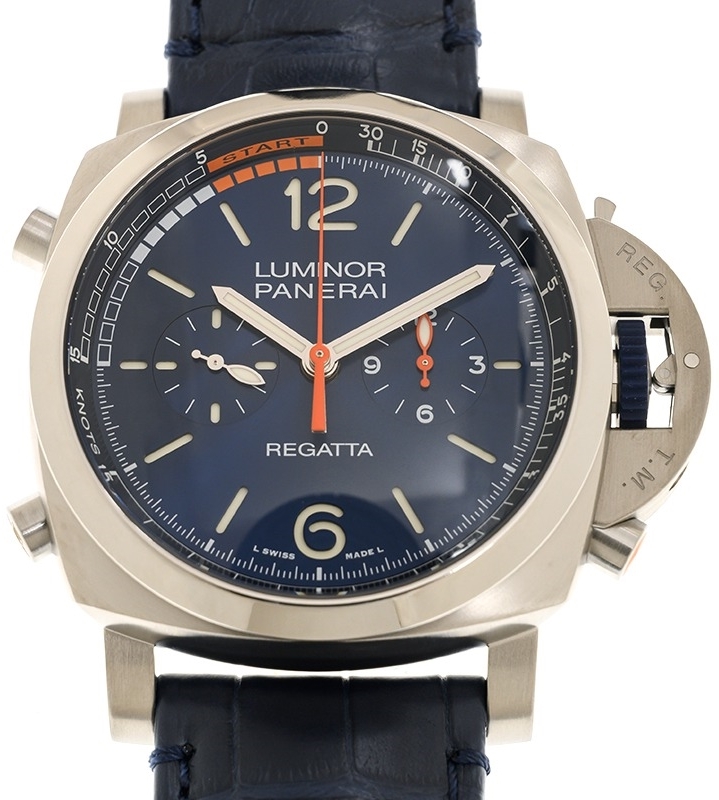 Panerai Miesten kello PAM01216 Luminor Sininen/Nahka Ø47 mm