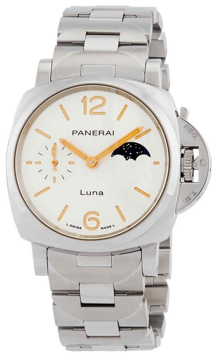 Panerai PAM01301 Luminor Due Valkoinen/Teräs Ø38 mm