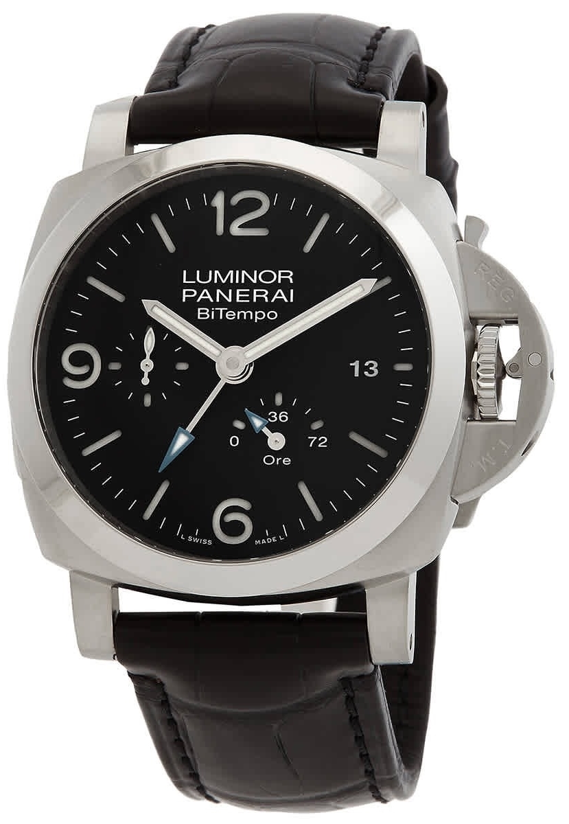 Panerai Miesten kello PAM01360 Luminor Musta/Nahka Ø44 mm